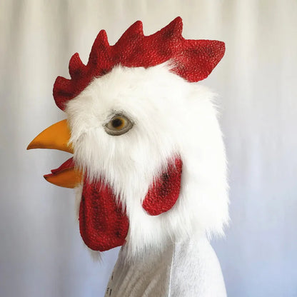Realistic Rooster Head Mask