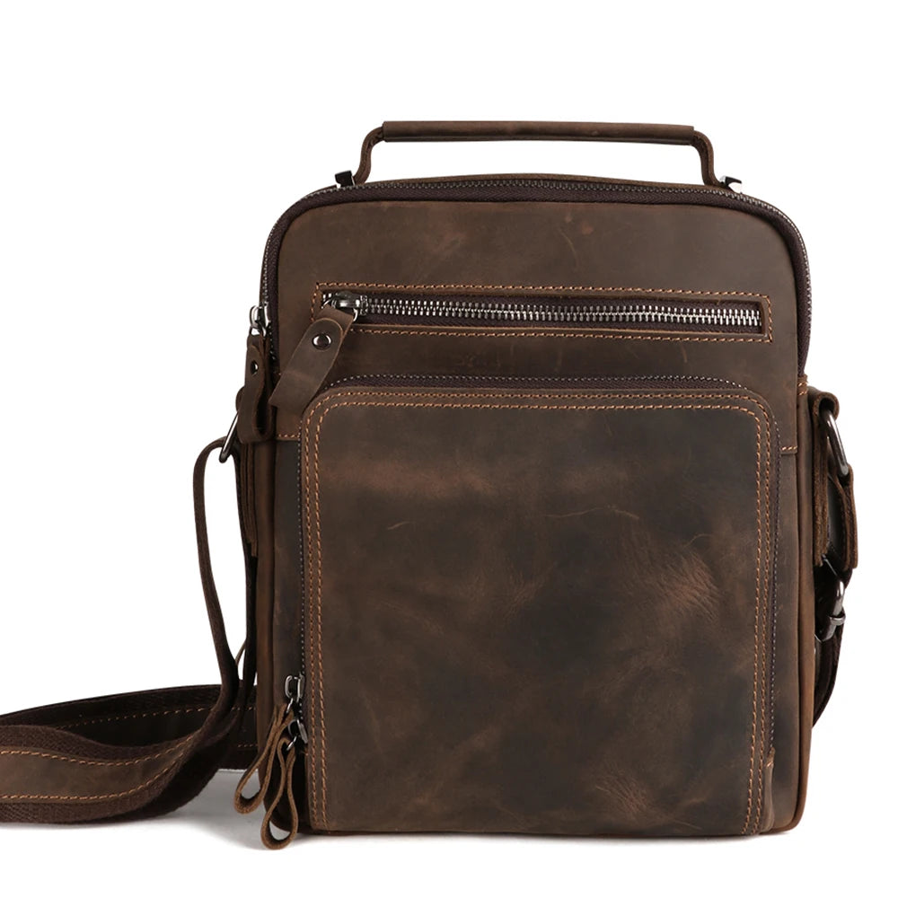 Vintage Leather Saddle Bag