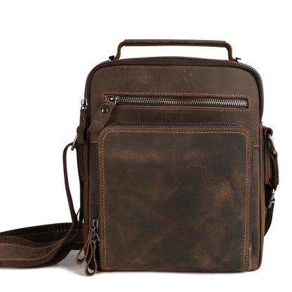 Vintage Leather Saddle Bag