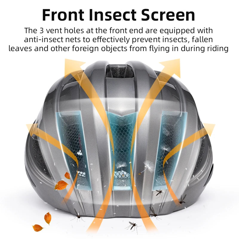 Rechargeable LED Rear Light Bike Helmet