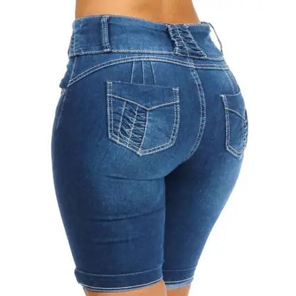 Skinny Denim Shorts