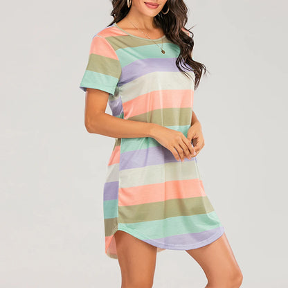 Striped Mini Nightgown