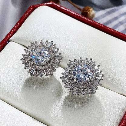 Geometric Zircon Studs