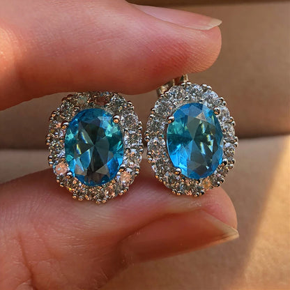 Geometric Zircon Studs