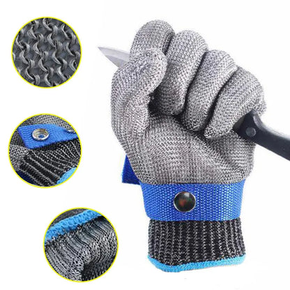 Stab-Resistant Steel Mesh Gloves