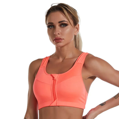 Push-Up Back-Closure Sports Bra