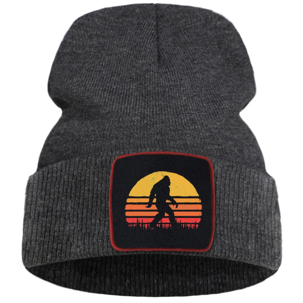 Bigfoot Cartoon Cotton Beanie
