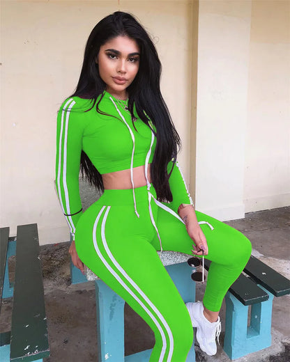 Striped Tracksuit Set