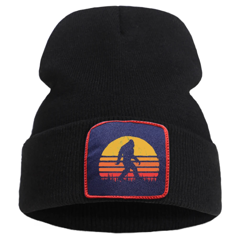 Bigfoot Cartoon Cotton Beanie