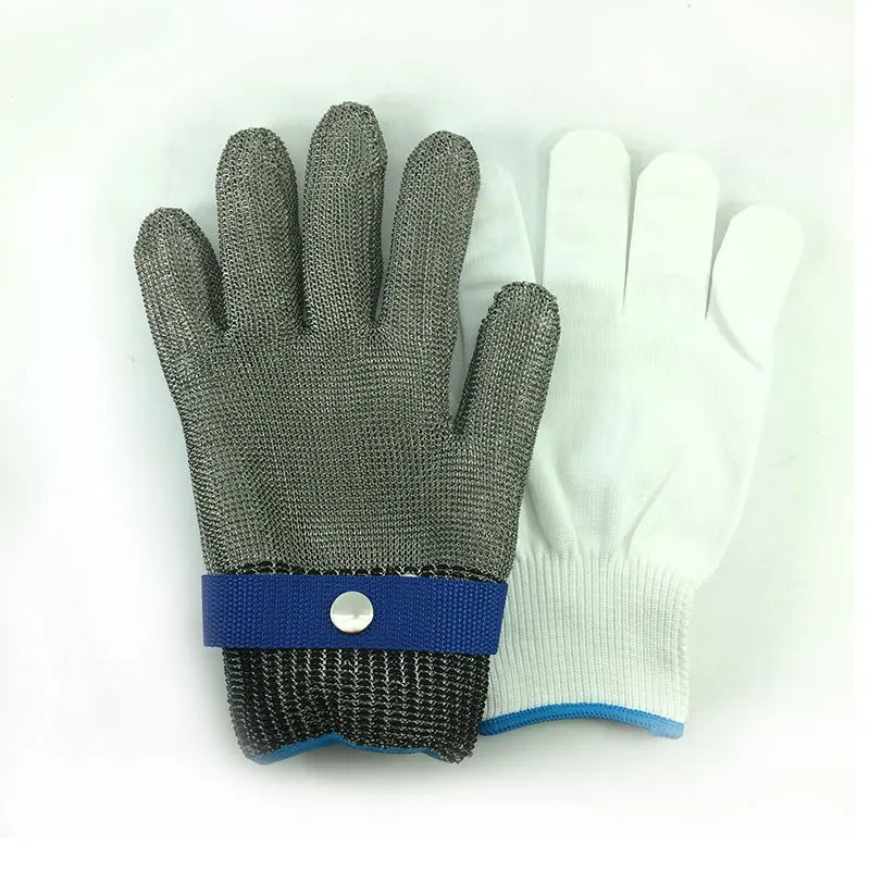 Stab-Resistant Steel Mesh Gloves