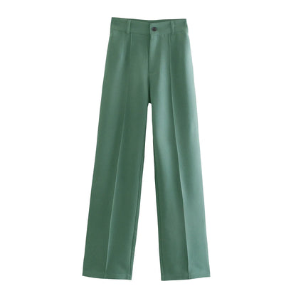 Ardm High Waisted Casual White Trousers Women Brown Stright Pants Office Lady Korean Style Women 2021 Pantalones De Mujer