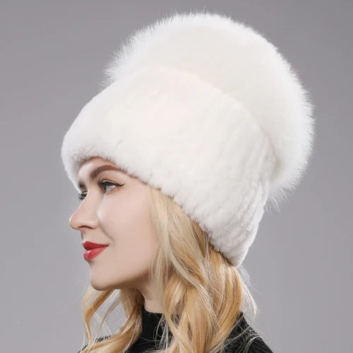 Women’s Real Fur Winter Beanie