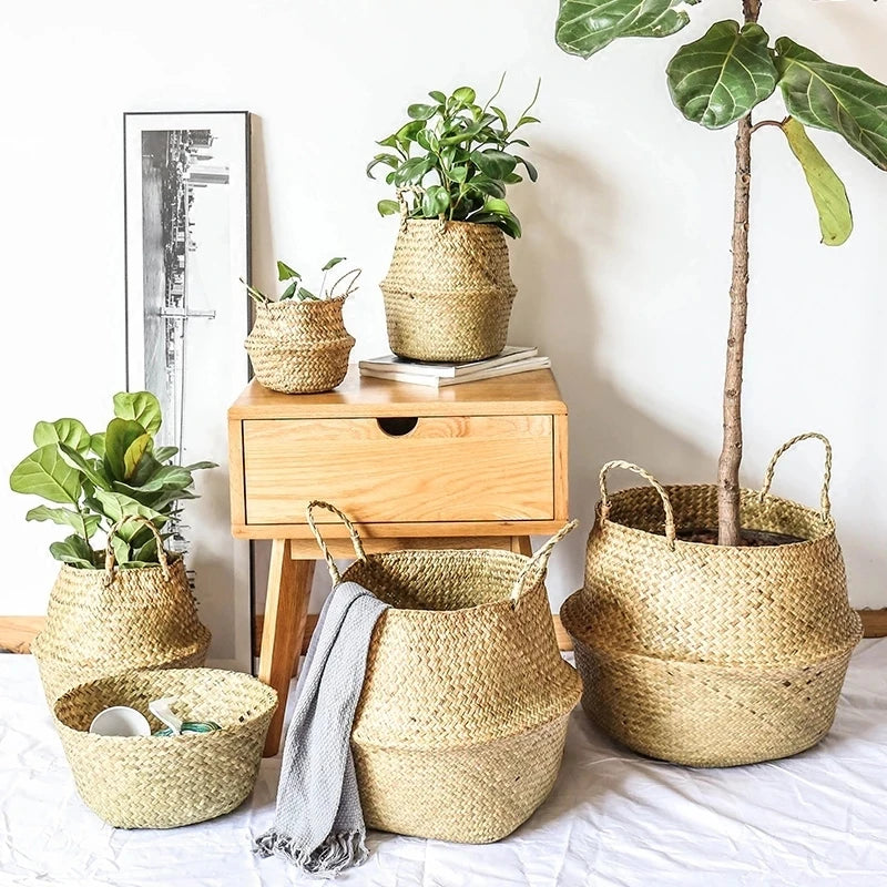Wicker Foldable Picnic Basket Zerolife
