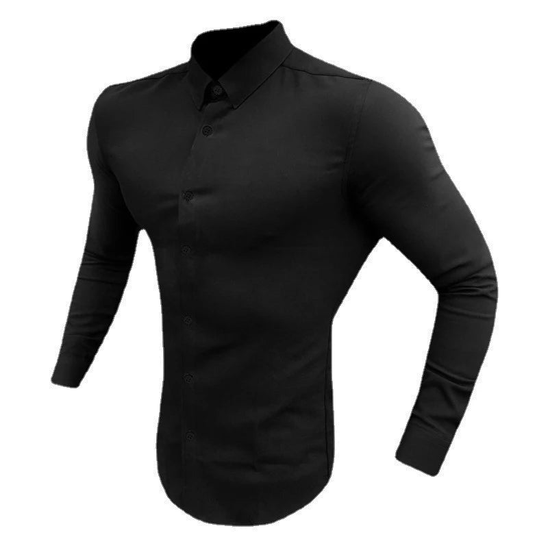 Modern Solid Dress Shirt
