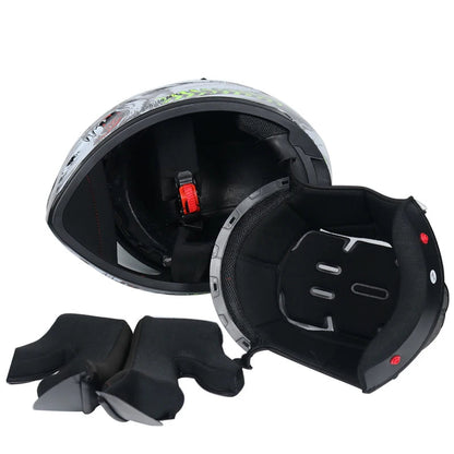 Double-Visor Full-Face Racing Helmet