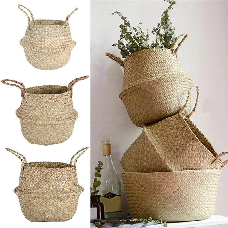 Wicker Foldable Picnic Basket Zerolife