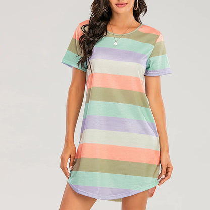 Striped Mini Nightgown