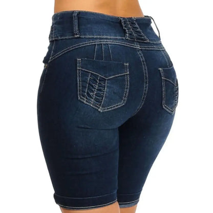 Skinny Denim Shorts