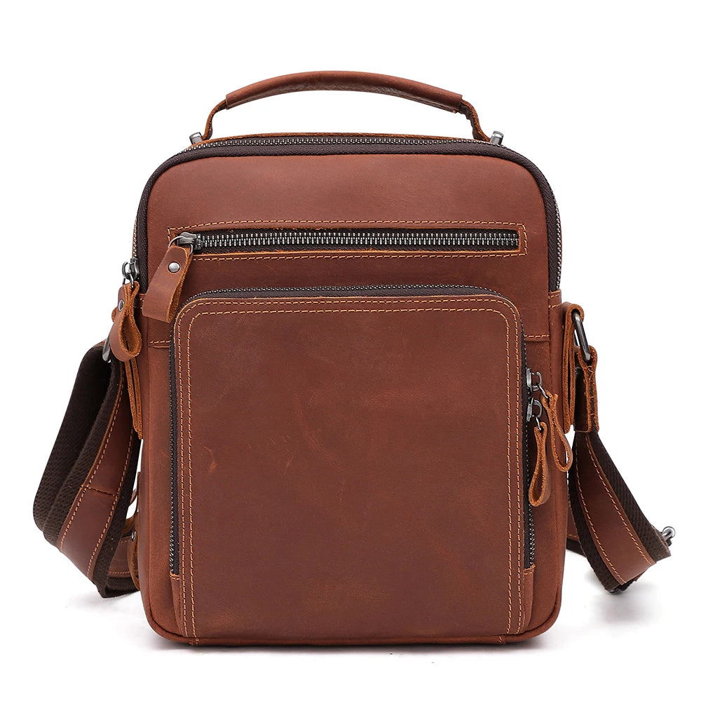 Vintage Leather Saddle Bag