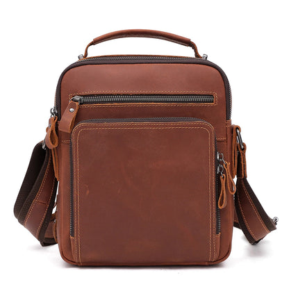 Vintage Leather Saddle Bag