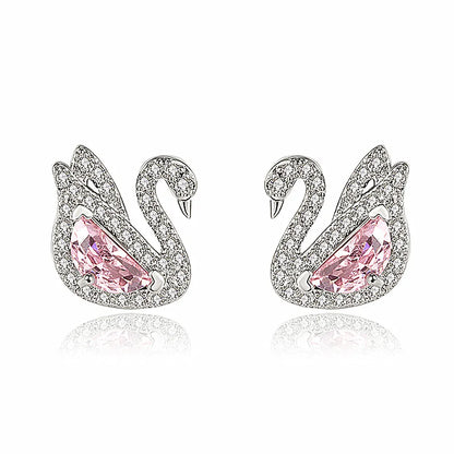 Swan Crystal Earrings