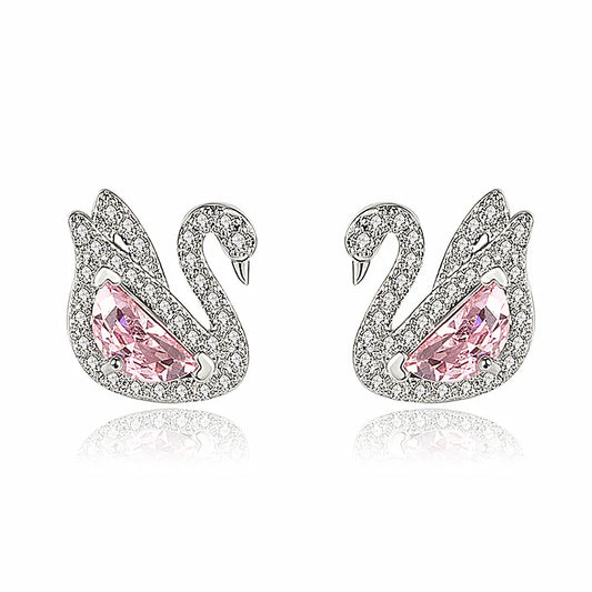 Swan Crystal Earrings