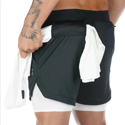 2-in-1 Quick-Dry Jogging Shorts