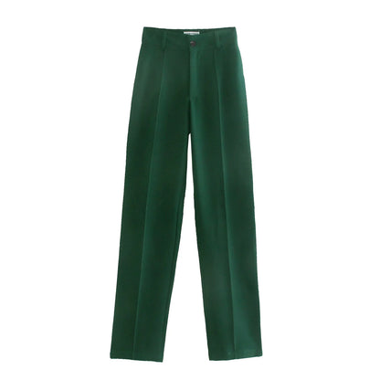 Ardm High Waisted Casual White Trousers Women Brown Stright Pants Office Lady Korean Style Women 2021 Pantalones De Mujer