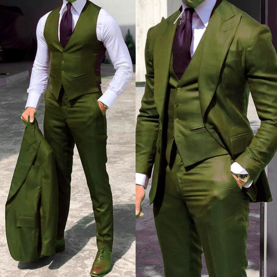 Classy Wedding Tuxedos Slim Suit