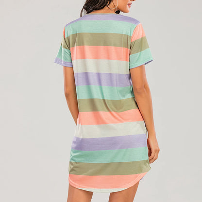 Striped Mini Nightgown