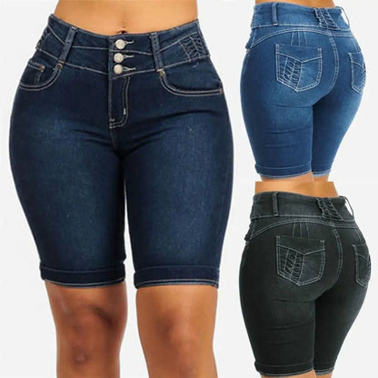 Skinny Denim Shorts