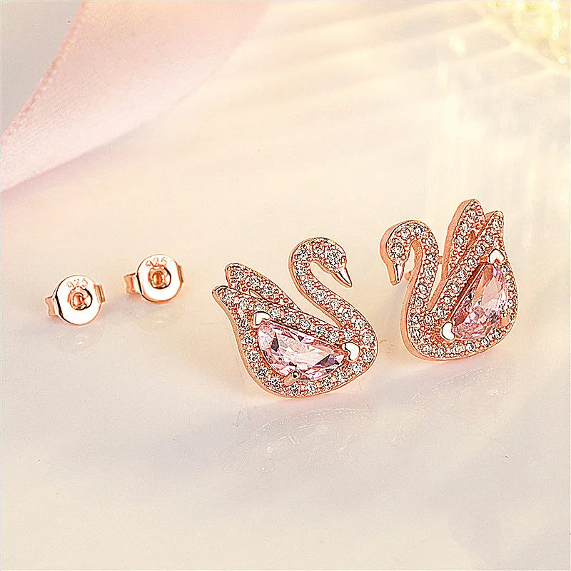 Swan Crystal Earrings