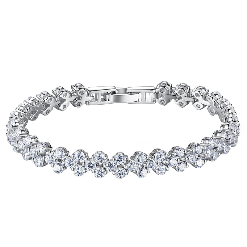 Heart Diamond Charm Bracelet