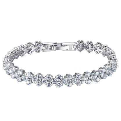 Heart Diamond Charm Bracelet
