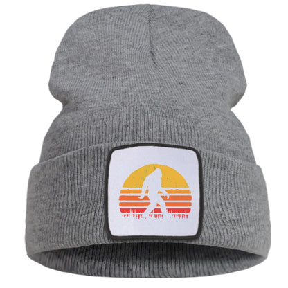 Bigfoot Cartoon Cotton Beanie