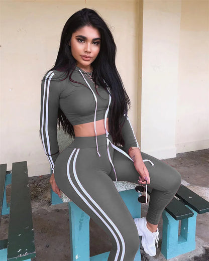 Striped Tracksuit Set