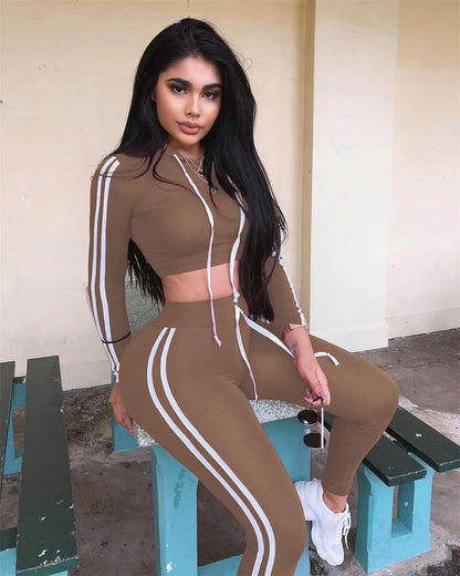 Striped Tracksuit Set