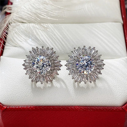 Geometric Zircon Studs