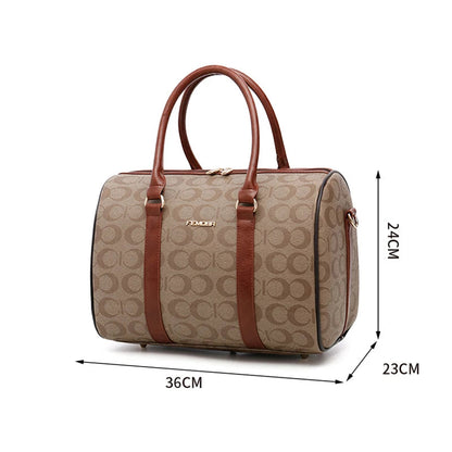 PU Leather Luggage Set with Handbag