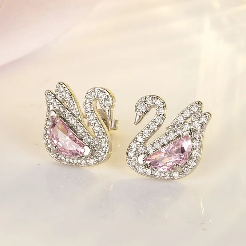 Swan Crystal Earrings