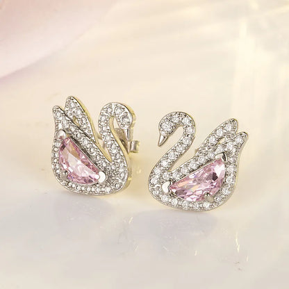Swan Crystal Earrings