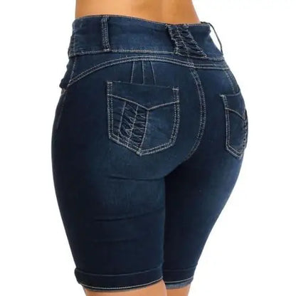 Skinny Denim Shorts