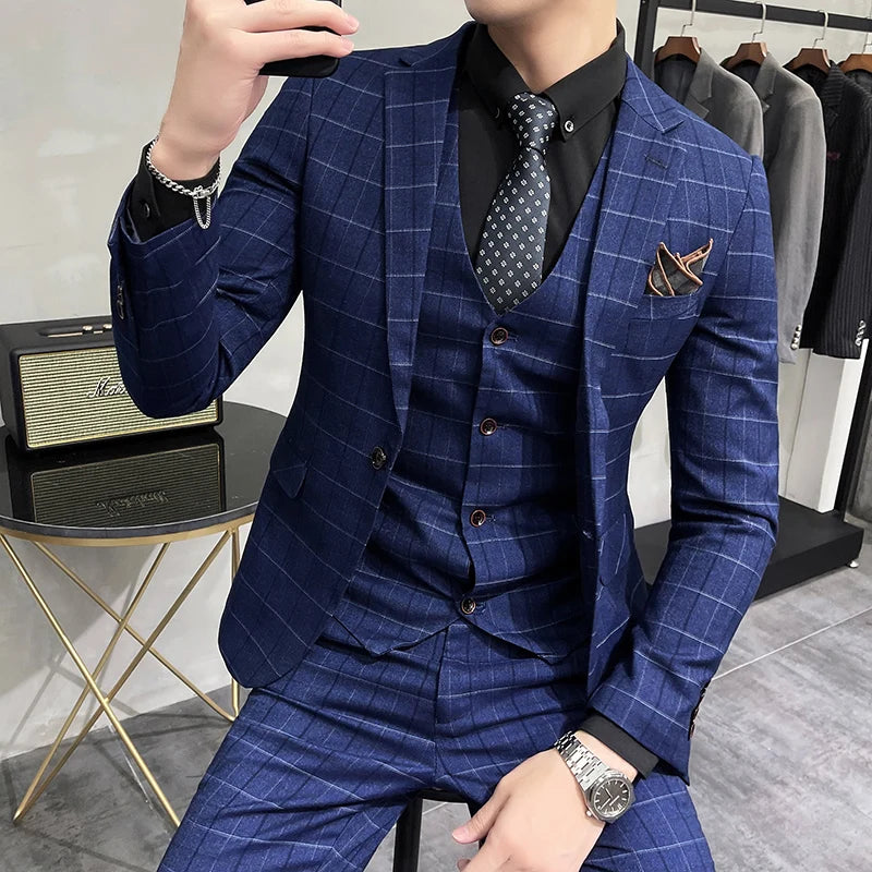 Jackets Pants Vest Groom Suit