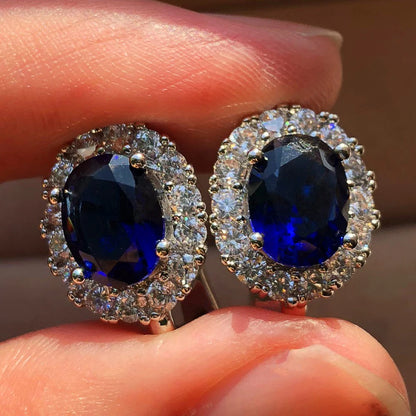 Geometric Zircon Studs