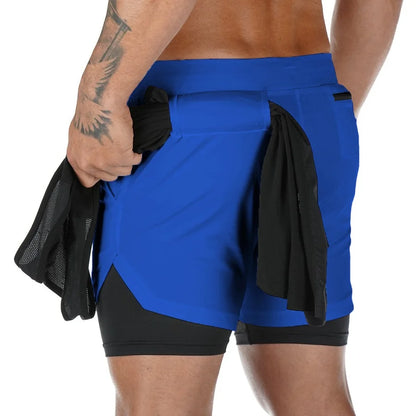 2-in-1 Quick-Dry Jogging Shorts