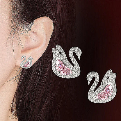 Swan Crystal Earrings