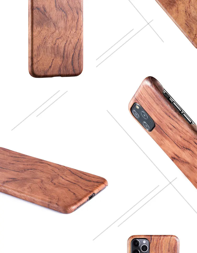 Wooden Matte Case for iPhone 17 Pro Max | 17 Pro | 16 Pro Max | 16 Pro | 15 Pro Max | 15 Pro