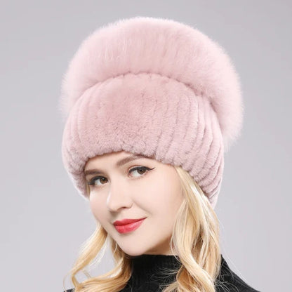 Women’s Real Fur Winter Beanie