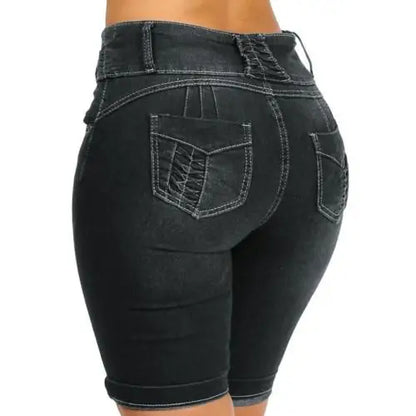 Skinny Denim Shorts