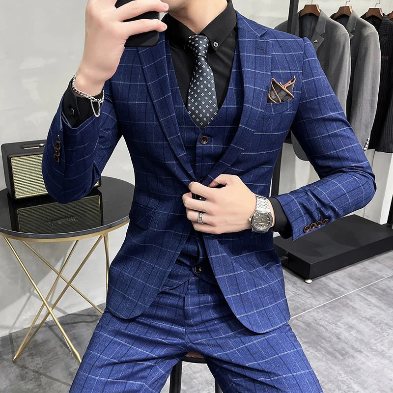 Jackets Pants Vest Groom Suit